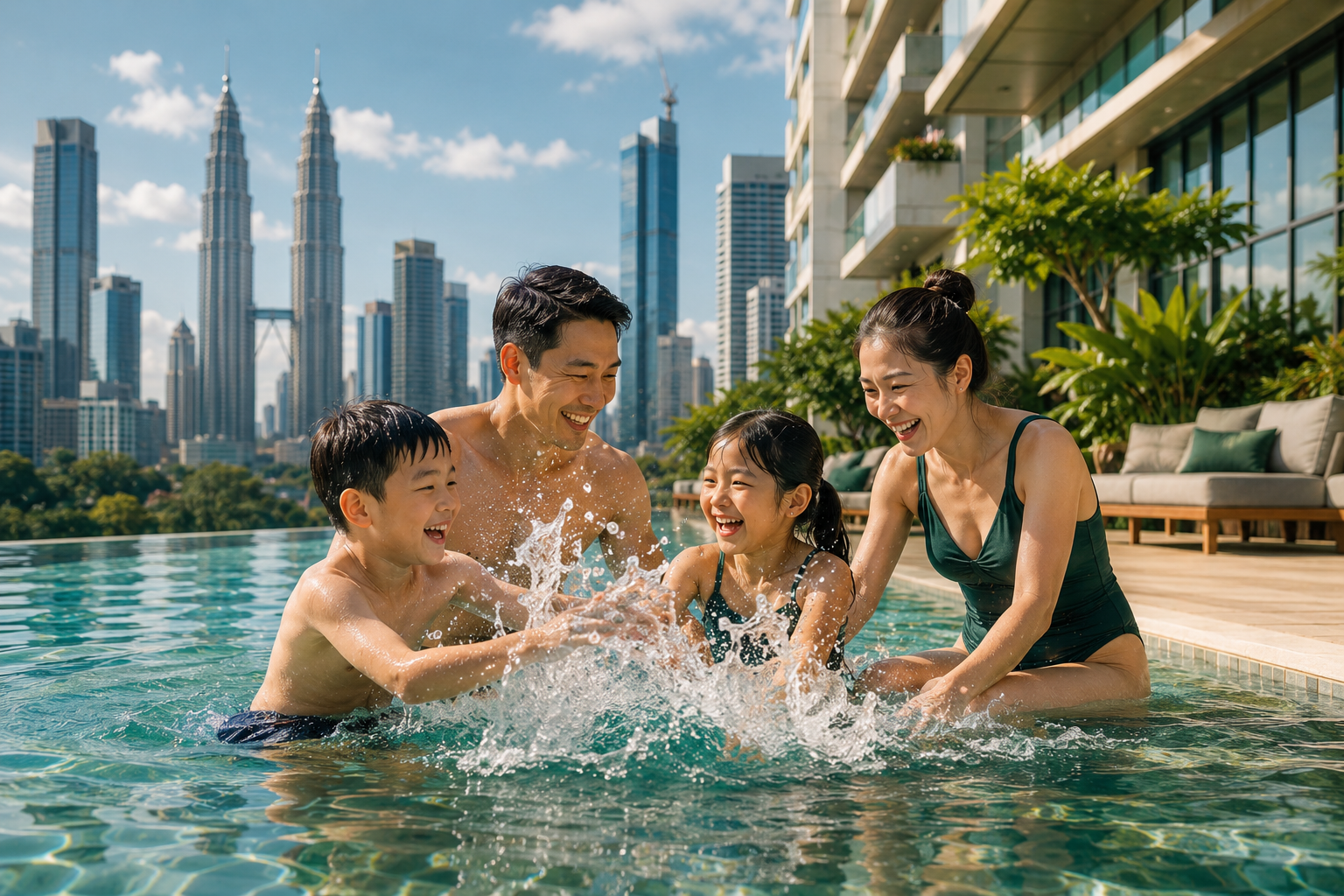 Multigenerational family sharing life together in Malaysia