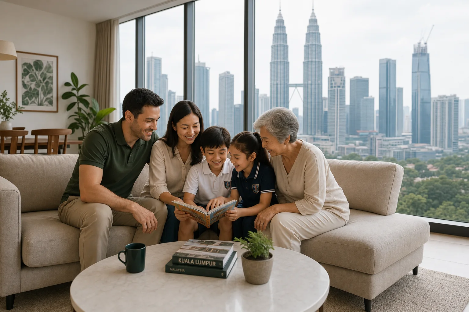A relaxed couple enjoying their long-term home in Malaysia