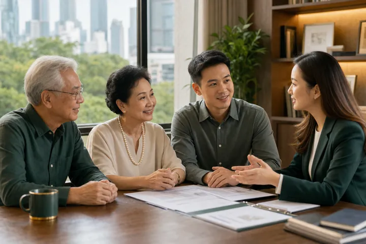 Family financial planning discussion