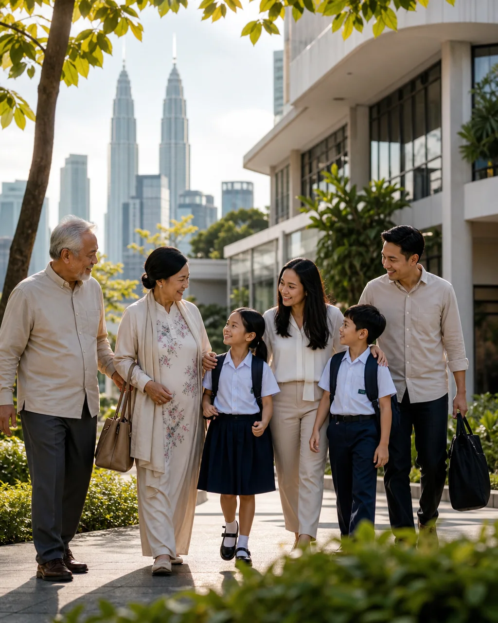 Eligible family members building a life together in Malaysia